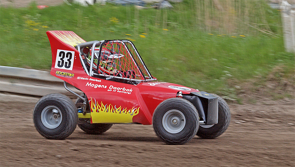 Kevin Daarbak er kommet fra start i 2015 med sin CK MINI-racer
(Foto: Åge Keseler Kirketerp)